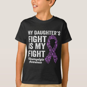 T-shirt Filles combat est mon combat violet fibromyalgie A