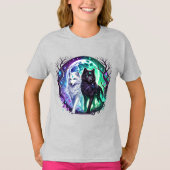 T-shirt Filles cool amatrices de loup (Devant)