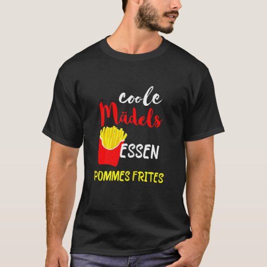 T-shirt Filles cool Chips de nourriture Restauration rapid (Devant)