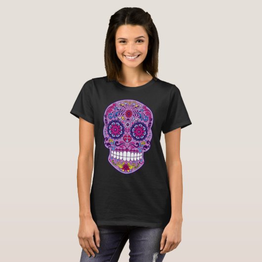 T-shirt Filles cool Enfants Hommes Sugar Skull Day Of The  (Devant entier)