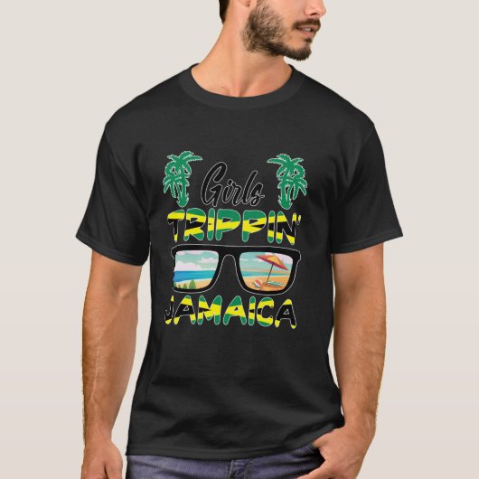T-shirt Filles cool Jamaïque Voyage 2024 Beach Vacation Pa (Devant)