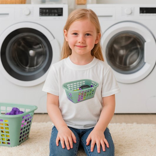 T-shirt Filles Corbeille à Linge