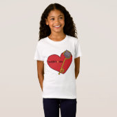 T-Shirt Filles courageuses (Devant entier)