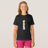T-Shirt Filles Couronne Roi d'Échecs (Devant entier)