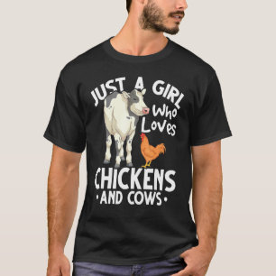 T-shirt Filles d'animaux de ferme Femme agricultrice Agric