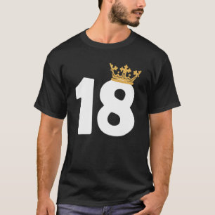 T-shirt Filles d'anniversaire 18e fête 18 ans Couronne Ann