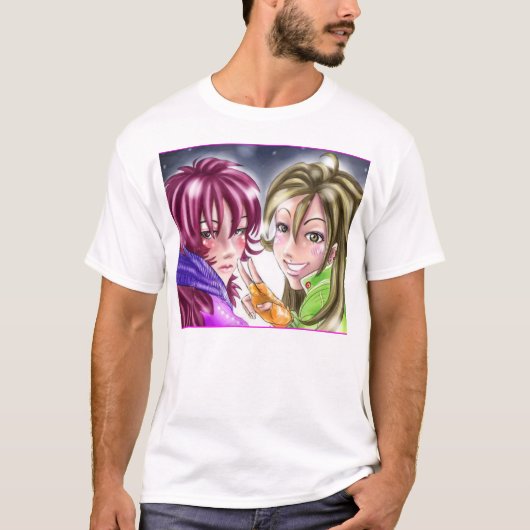 T-shirt Filles dans la neige (Devant)