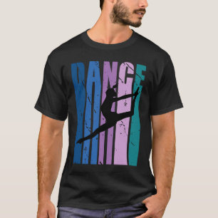 T-shirt Filles Danse Couleurs Danse Retro Entraînement Coa
