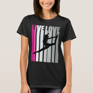 T-shirt Filles Danse d'amour Violet Anniversaire Rétro Vin