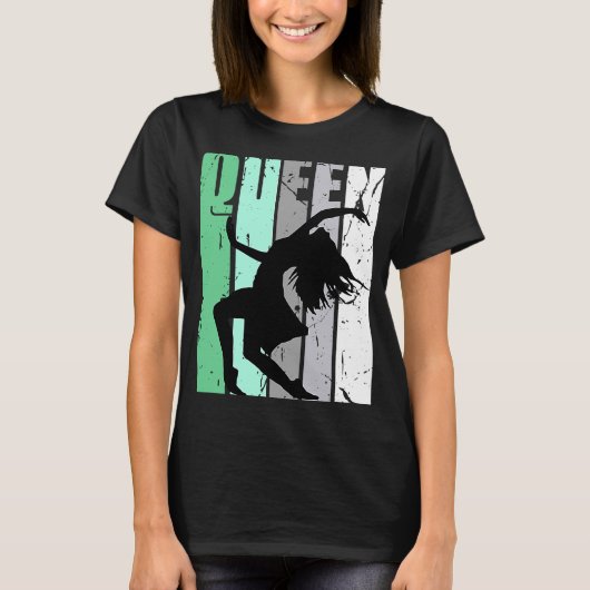 T-shirt Filles Danse Queen Dancer Motivation graphique rét (Devant)