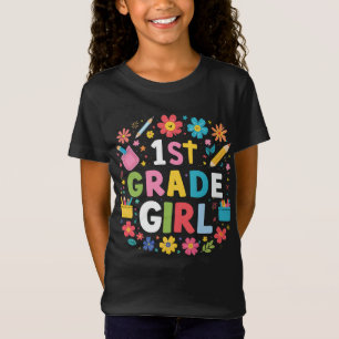 T-Shirt Filles de 1re année Fille de première année Retour