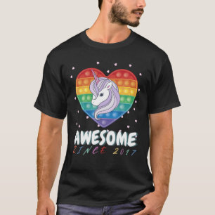 T-shirt Filles de 5 ans Anniversaire Incroyable Licorne Vi
