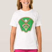 T-shirt filles de baseball (Devant)