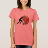 T-shirt filles de basket-ball (Devant)