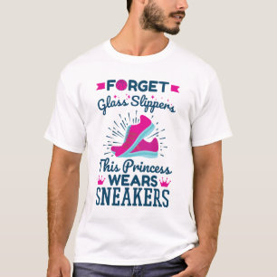 T-shirt Filles De Basket Cette Princesse Porte Des Baskets