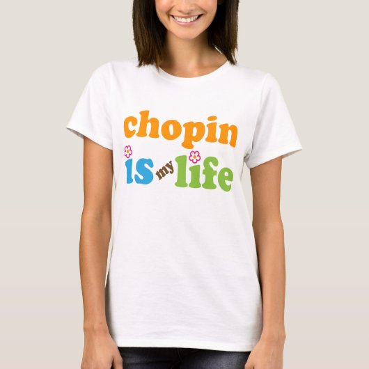 T-shirt Filles de cadeau Chopin (Devant)