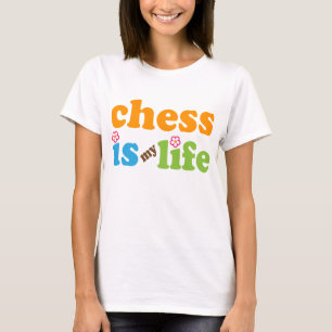 T-shirt Filles de cadeau de joueur d'échecs