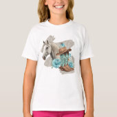 T-shirt Filles de cheval occidental (Devant)