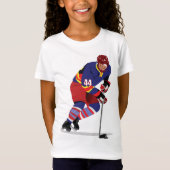 T-shirt filles de hockey sur glace (Devant)