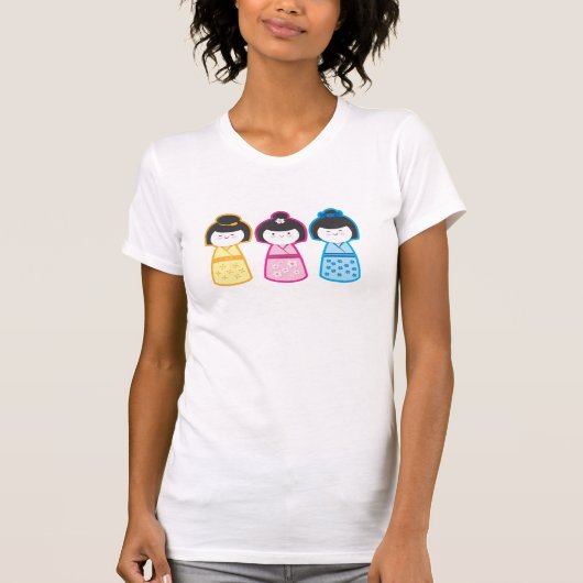 T-shirt Filles de Kokeshi (Devant)