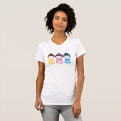 T-shirt Filles de Kokeshi (Devant entier)