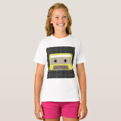 T-shirt filles de la Cassette de musique (Devant entier)