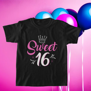 T-shirt filles de l'art sweet sixteen mignonne