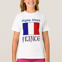 Filles de l'héritage du drapeau français personnal