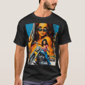 T-shirt Filles de motards rétro (Devant)