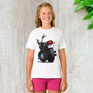 T-shirt filles de moto noire