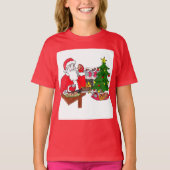 T-shirt filles de Noël doux (Devant)