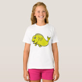 T-shirt filles de poissons de Koi (Devant entier)