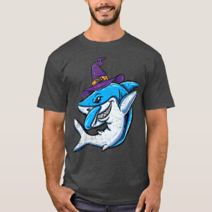 T-shirt Filles de requins sorciers Halloween