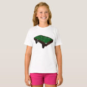 T-shirt filles de table de billard (Devant entier)