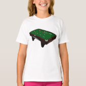 T-shirt filles de table de billard (Devant)