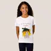 T-Shirt Filles de tournesol Fleurs personnelles (Devant entier)