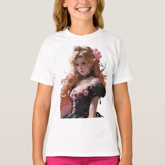 T-shirt filles dessin animé (Devant)