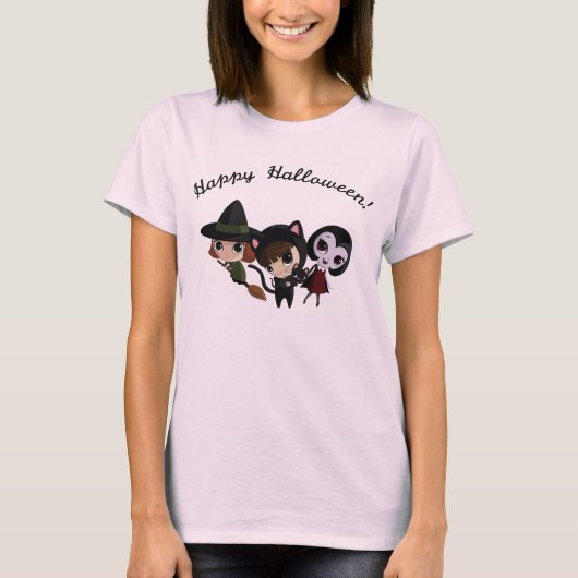 T-shirt Filles d'Halloween (Devant)