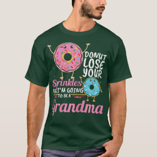 T-shirt Filles Donut arroser grand-mère bébé révélateur ge