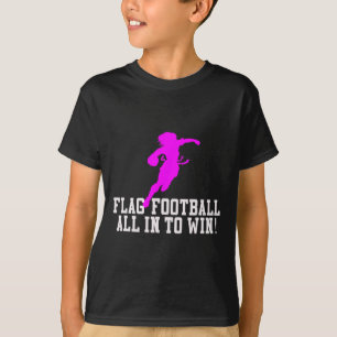 T-shirt Filles Drapeau Football Pour Enfants Jeunes Ou Fem