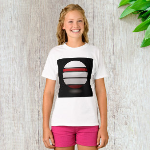 T-Shirt Filles Droid Rouge Et Blanc