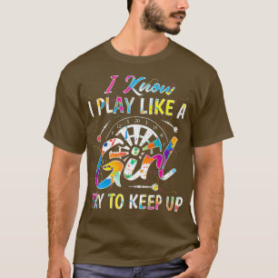 T-shirt Filles Drôle Dart Lecteur fléchettes Dart Tir