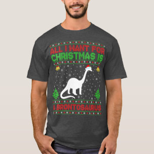 T-shirt Filles Drôle Vilain Tout Ce Que Je Veux Pour Noël
