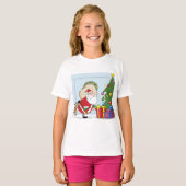 T-shirt Filles du Père Noël (Devant entier)