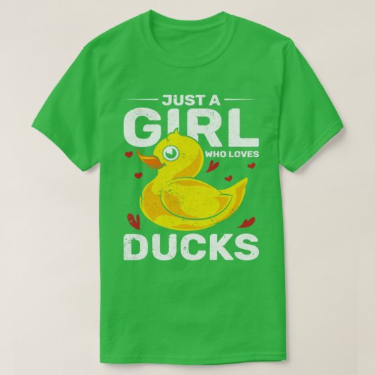 T-shirt Filles Duckie Femmes Bain Duck Bain Toy Rubber Duc (Design devant)