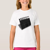 T-shirt filles en ardoise (Devant)