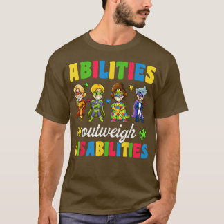 T-shirt Filles Enfant Autisme Chemises, Capacités Plus Que