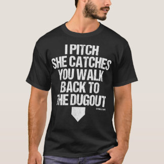 T-shirt Filles Fastpitch Catcher Pitcher Funny Softball Cl
