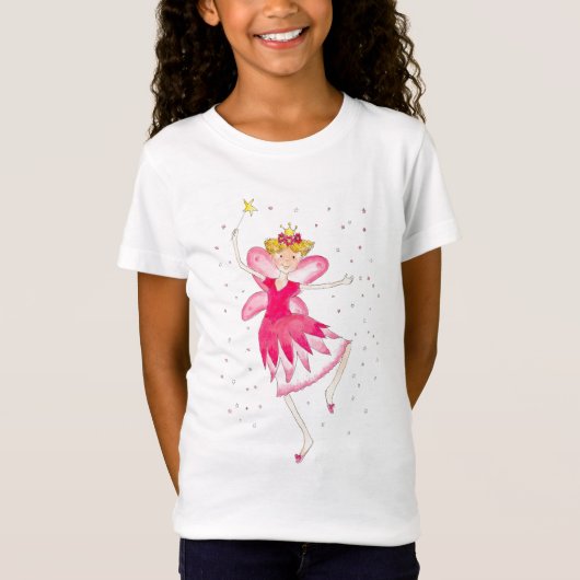 T-Shirt Filles Fées Rose Cute (Devant)