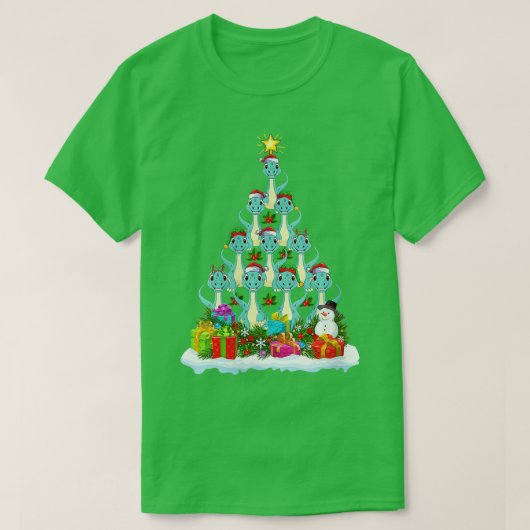 T-shirt Filles Feux de Noël Lumières Drôle Père Noël Bront (Design devant)